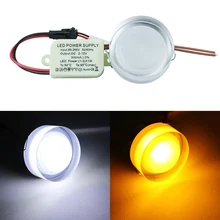 5 шт. 3 Вт акриловые светодиодный потолочный светильник AC85V-265V круглый Форма светодиодный Утопленный вниз светильник для внутреннего общего и Дисплей светильник Инж