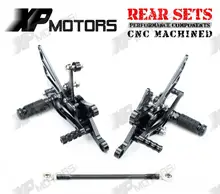 New Arrived Racing Foot pegs Adjustable Rearset Rear Sets For Yamaha YZF R1 1998 1999 2000 2001 2002 2003 Black