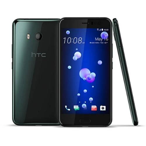 Разблокированный htc U11 Восьмиядерный 5,5 дюймов LTE 4 ГБ ОЗУ 64 Гб ПЗУ 1080P 16,0 Мп камера Snapdragon 835 IP67 мобильный телефон с двумя sim-картами - Цвет: Черный