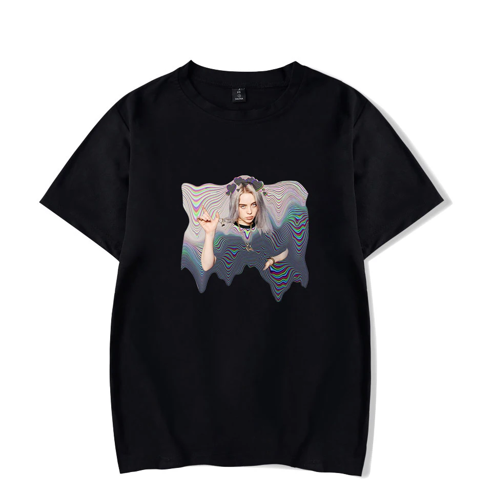 

BILIE EILISH T-shirts Hipster Cool Casual O-Neck Short Sleeves Tees Shirt Summer Print Streetwear T-Shirts BILIE EILISH