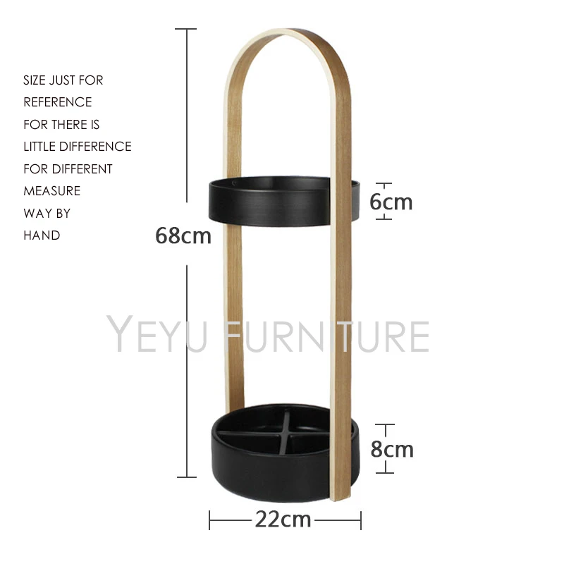 Минималистический современный дизайн напольная стойка зонтик стойка для гостиной металлическая и деревянная корзина для хранения зонта модная стойка для зонта