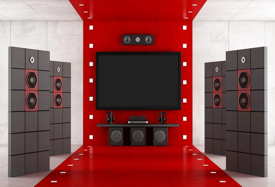

Laeacco Speaker TV Stage Scene Photography Backgrounds Customized Photographic Backdrops For Photo Studio