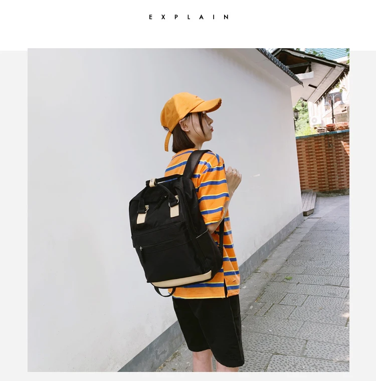 Women Hot Canvas Backpacks Candy Color Waterproof School Bags for Teenagers Girls Laptop Backpacks Patchwork Backpack New