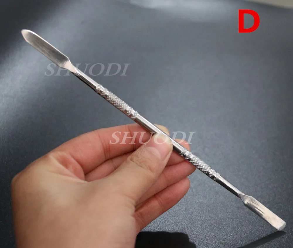 

10 Pcs Dental Lab Spatula Stainless Steel Cement Mixing with Spatula Blade Instrument Tool Double Ends