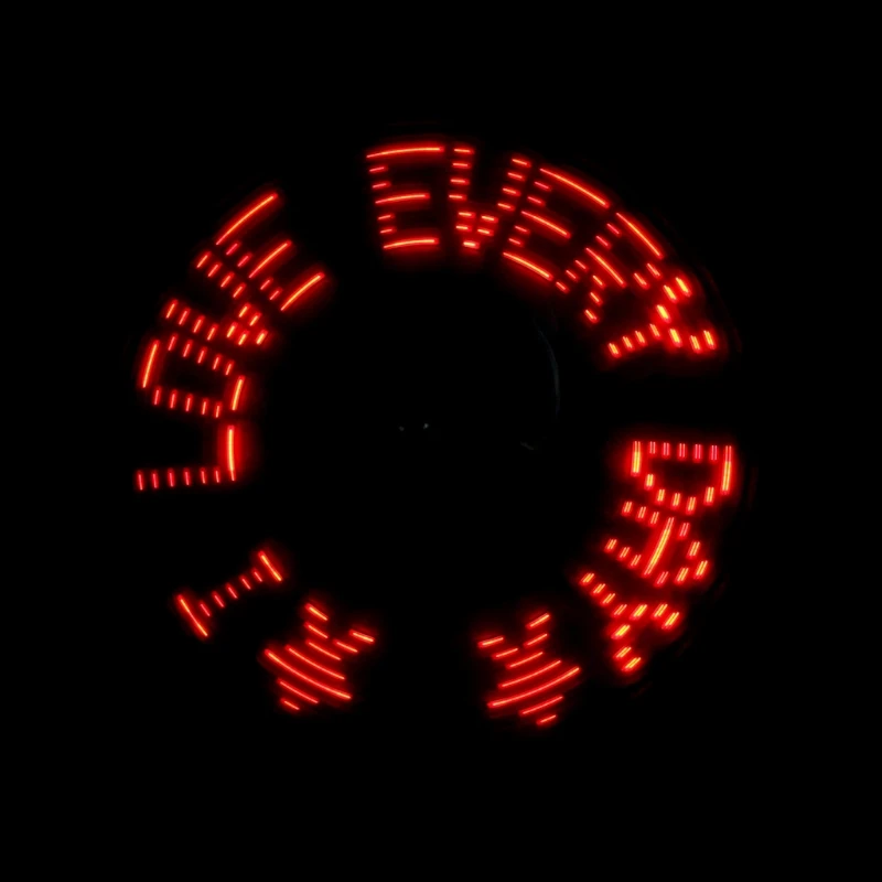 

Unique LED Love Pattern Handheld Mini Fan Super Mute Battery Operated for Cooling Cute