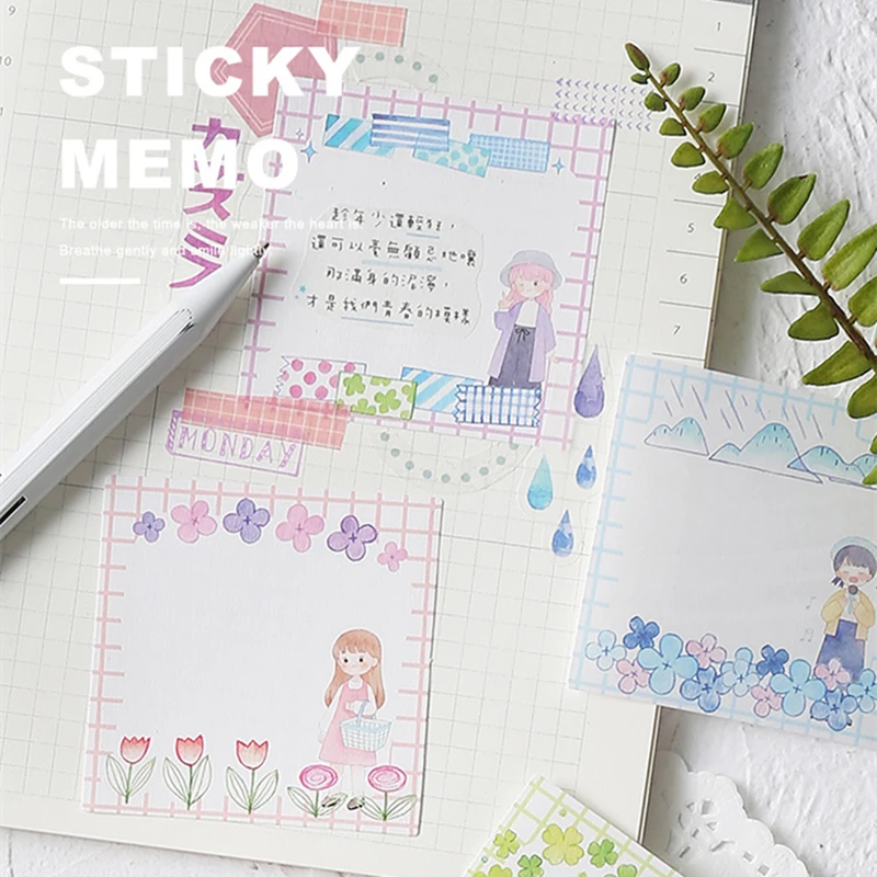 

Infeel.Me south path memo pad paper diy message note paper notepad pack 1 pack = 30 pcs