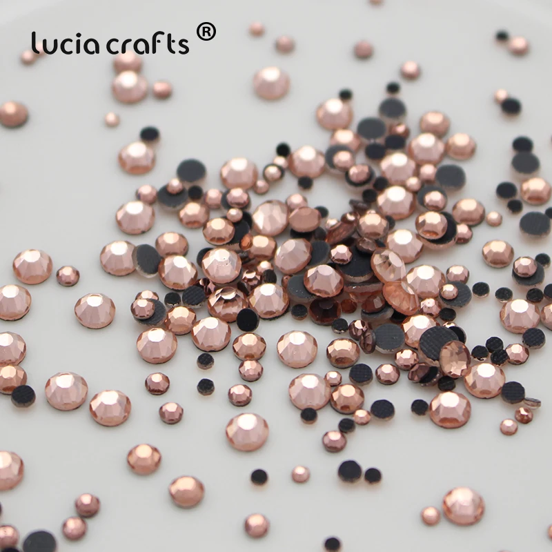 Lucia Crafts 500 шт./лот Горячая фиксация стразы кристаллы гладить на Стразы для