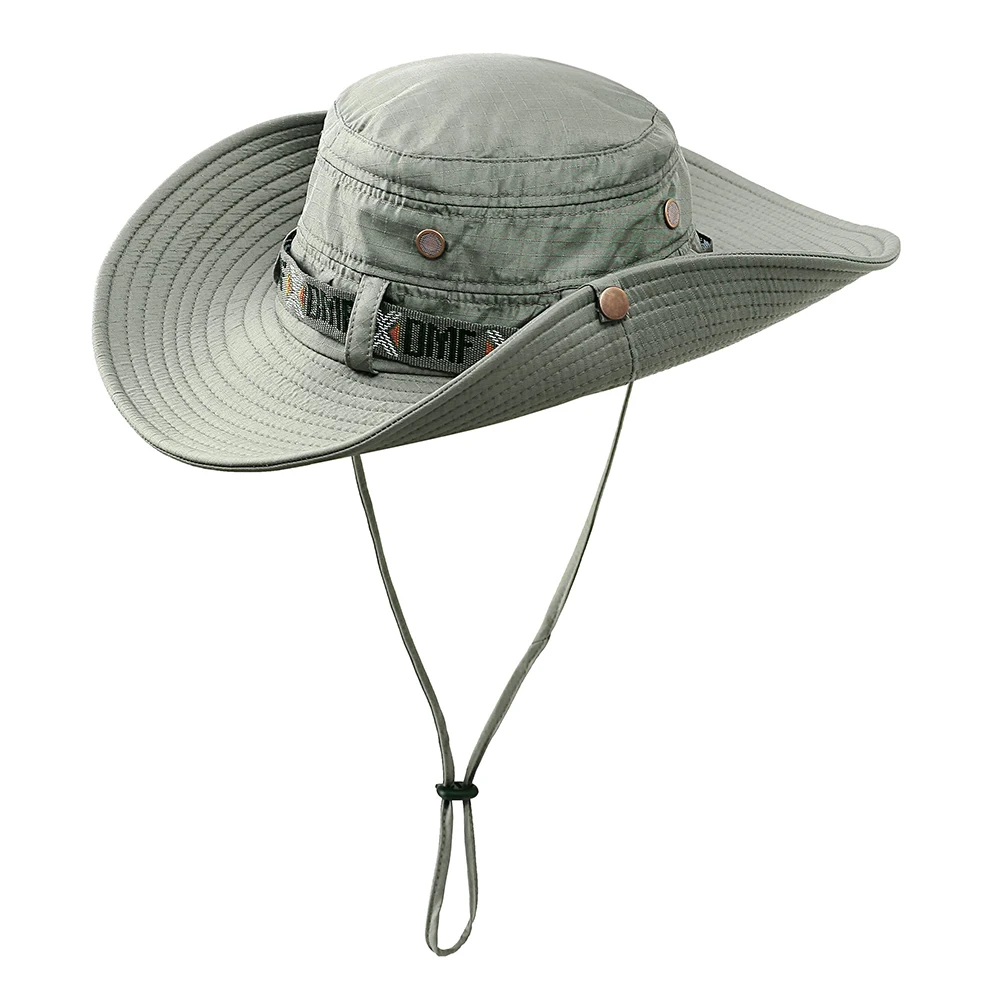 Summer Fishing Hat Man Women Wide Breathable Mesh Fishing Cap Beach