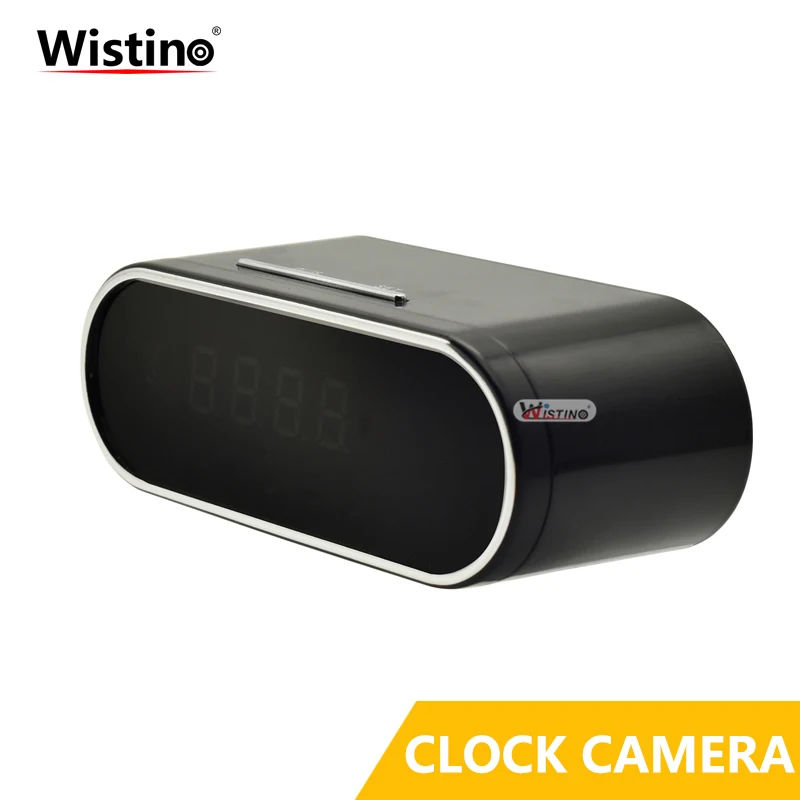 Wistino 1080P wifi камера няня Черная P2P IP часы безопасности IOS Android Обнаружение движения
