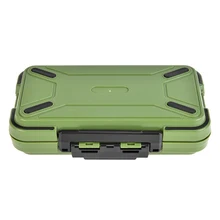 Портативный Водонепроницаемый нахлыстом приманки большой сопротивление воды ящик для хранения Чехол Контейнер рыболовные снасти Box Армейский зеленый