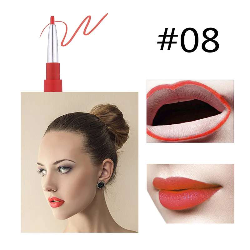 MISS ROSE абсолютно новая Матовая жидкая губная помада, макияж губ водонепроницаемый стойкий блеск для губ женский макияж 7102-001B - Цвет: 08