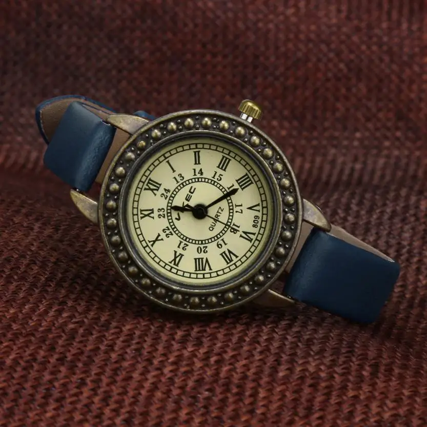 Бизнес кожа римские цифры дамы наручные часы темперамент прекрасный сувенир Простые Модные Девушки Женские кварцевые часы# D