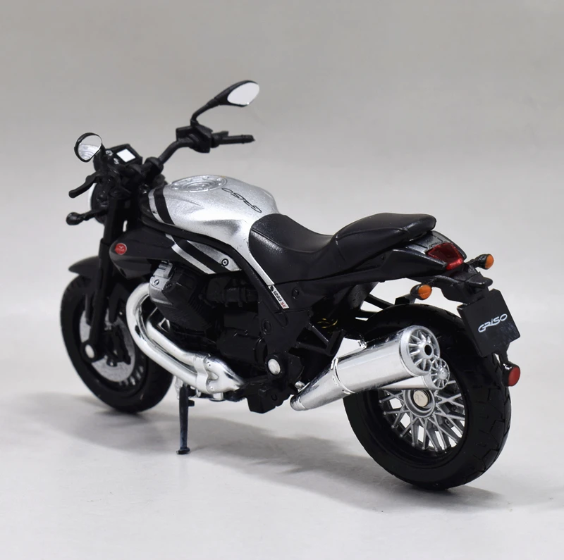 1:18 Welly Moto Guzzi Griso 1200 8 V SE мотоцикл модель велосипеда игрушка черный серебристый