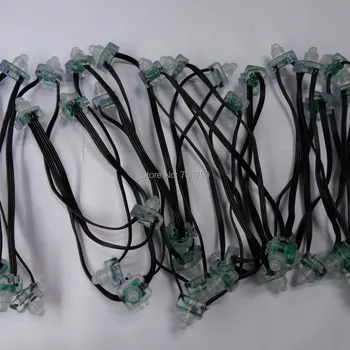 

DC5V WS2811 LED smart string,addressable,with all BLACK wire,IP68 rated;epoxy resin filled;50pcs a string
