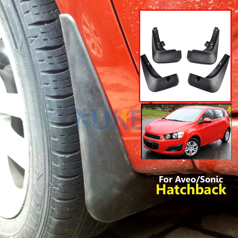 

Car Mud Flaps For Chevrolet Aveo Sonic TM Barina Hatchback 2012-2016 Mudflaps Splash Guards Mud Flap Mudguards 2013 2014 2015