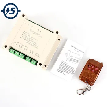 

4-Channel 2.4G IoT 10A Wireless WIFI Intelligent Control Switch Self-Locking Relay Module AC 85V-250V with Remote Controler