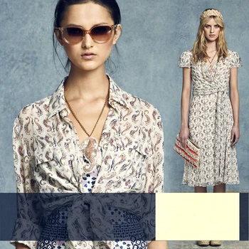 

The high-end fashion elegant fashion imported small wrinkled silk fabric weave along in dress cloth