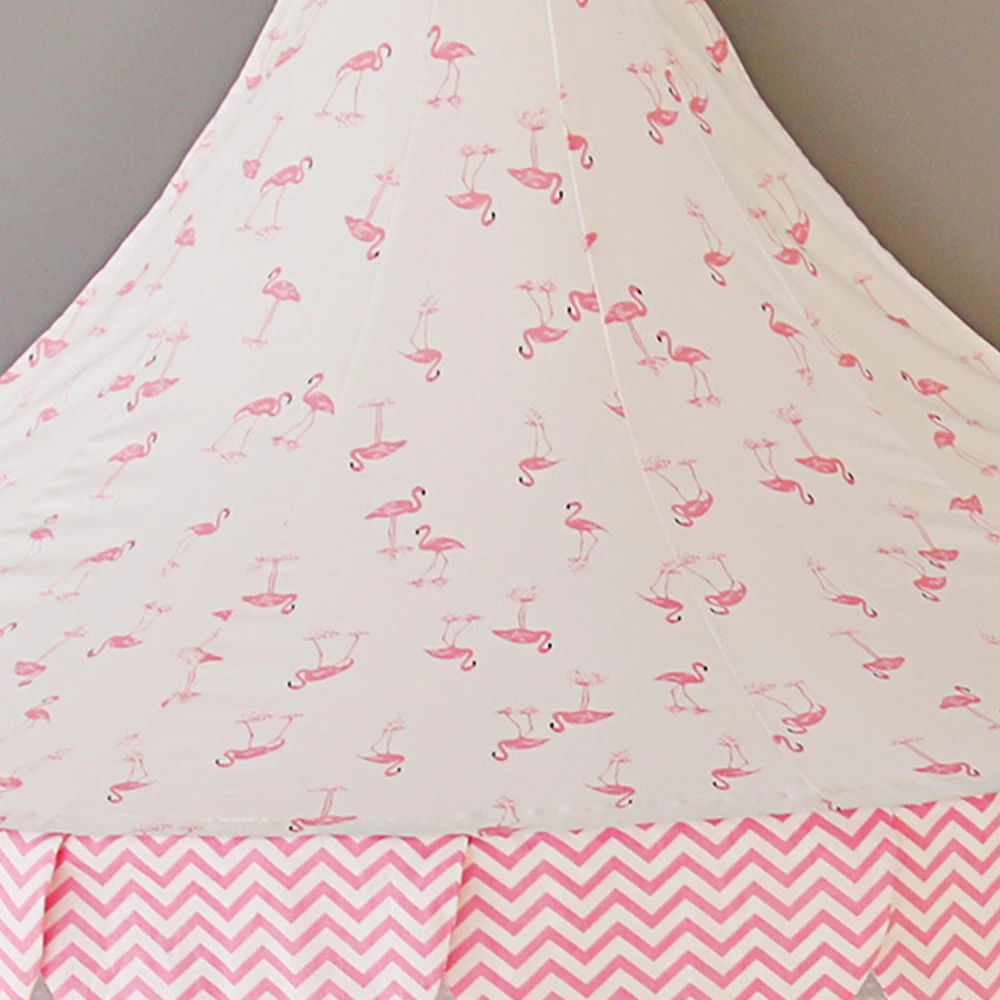 Детские палатки Teepee детские игровые дома хлопковая кровать навес складная