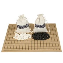 Weiqi go jogo de melamina de alta qualidade, peças de camurça, pano, gobang, padrão internacional, para go, gomoku, jogos de tabuleiro