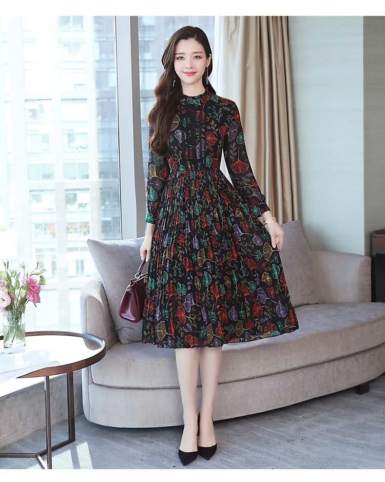 korean long sleeve dress