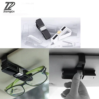 

ZD Car High Quality Elegant Sunglass Card Holder Clip Stand For Citroen C5 C4 C3 C2 Mini Cooper Opel Astra H G J Vectra C Saab