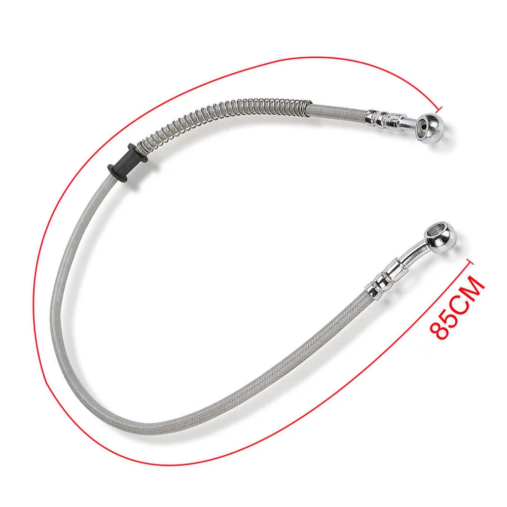 

850 mm Universal Motorcycle Brake Oil Hose Brake Line Stainless Steel Braided Oil Hose Line Pipe Fit ATV Dirt Pit Bike