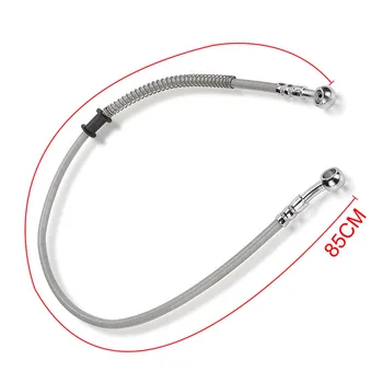 

850 mm Universal Motorcycle Brake Oil Hose Brake Line Stainless Steel Braided Oil Hose Line Pipe Fit ATV Dirt Pit Bike