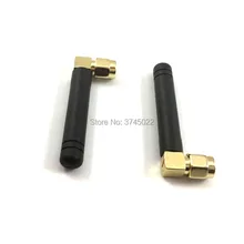 5 шт. Sma разъем антенны 2,4 ГГц Wifi резиновые антенны с высоким коэффициентом усиления 2dbi Правый ангел модуль антенна 4,1 см