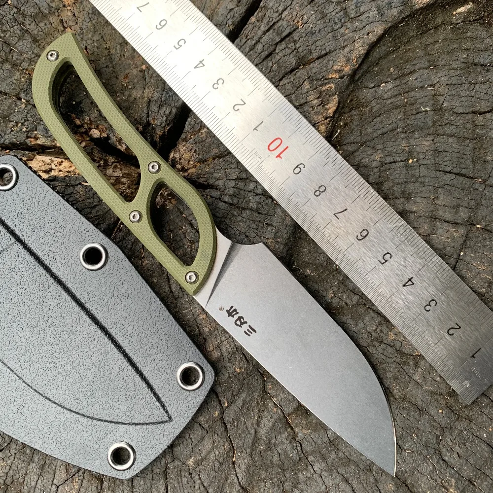 

Sanrenmu S628 feste klinge messer 8Cr14MoV klinge camping outdoor survival jagd taktische edc werkzeug obst messer mit mantel