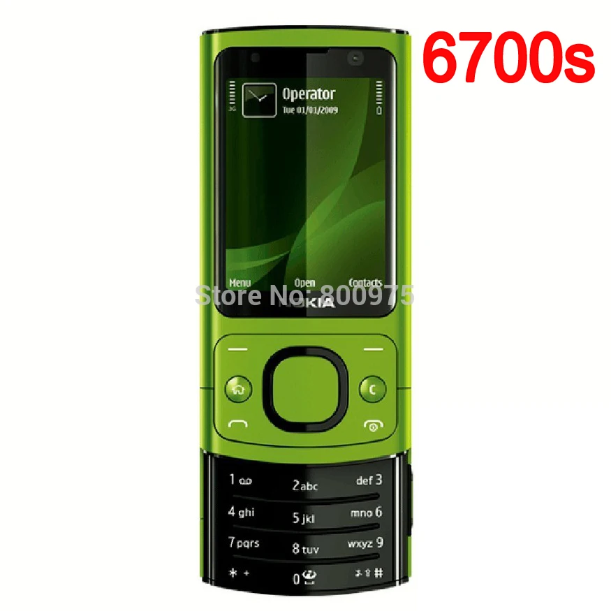 NOKIA 6700s 6700 Silder мобильный телефон 3g GSM разблокированный Восстановленный телефон серебристый