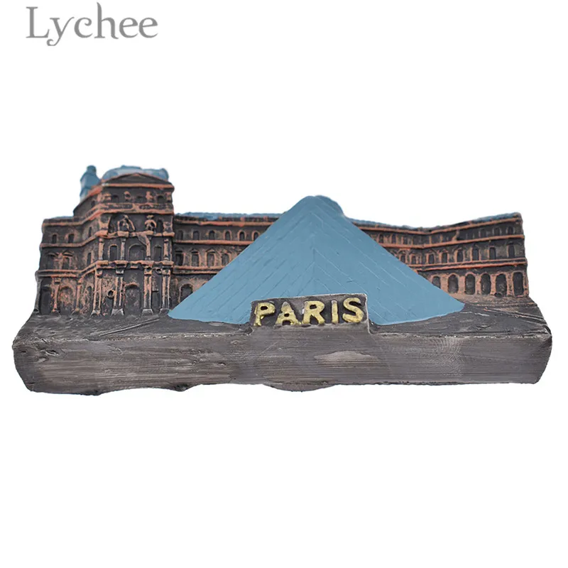 

Lychee French Louvre Resin Fridge Magnet Creative 3D Refrigerator Magnetic Stickers Tourist Souvenirs Home Decoration