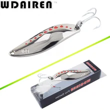 WDAIREN металла spinner ложка рыболовные приманки Жесткий приманки блестки шума Блестка с перо высоких крюк снасти 10/15/20г ВД-441