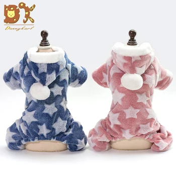 

DannyKarl Pet Star Clothes Factory Direct Winter Small Dog Stars Padded Warm Hooded Four-legged Sweater Dog Clothes Spring 2019