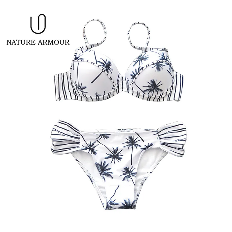 Swimsuit Female Bikini New Sexy Print Beach Swimsuit Shell Bikini Two Piece Swimsuit Bikinis 2019 Mujer Plus Size Swimwear