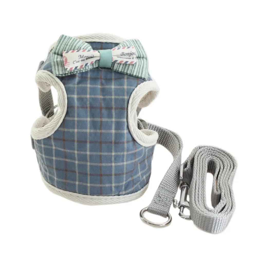 

Small Cat Dog Vest Harness Plaid Cloth Lead Halter Chest Strap For Dogs Cats 6044029 Pet Puppy Supplies S M L