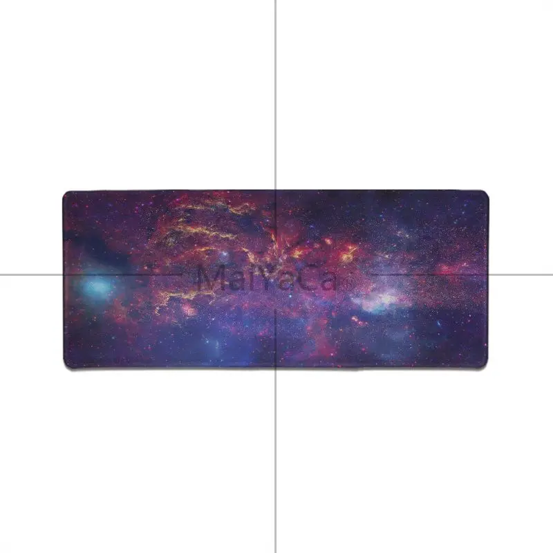 Maiyaca Galaxy Colorful Starry Sky mouse pad gamer play mats Gaming Mouse Pad Gamer Mouse pad Anime Mousepad mat Speed Version - Color: Lock Edge 30X70cm