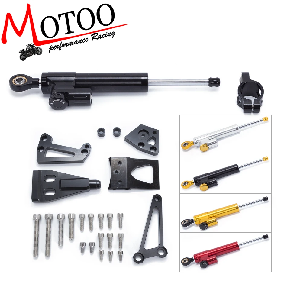 

Motoo- FREE SHIPPING For KAWASAKI ER6N 2009 2010 2011 Motorcycle Aluminum Steering Stabilizer Damper Mounting Bracket Kit