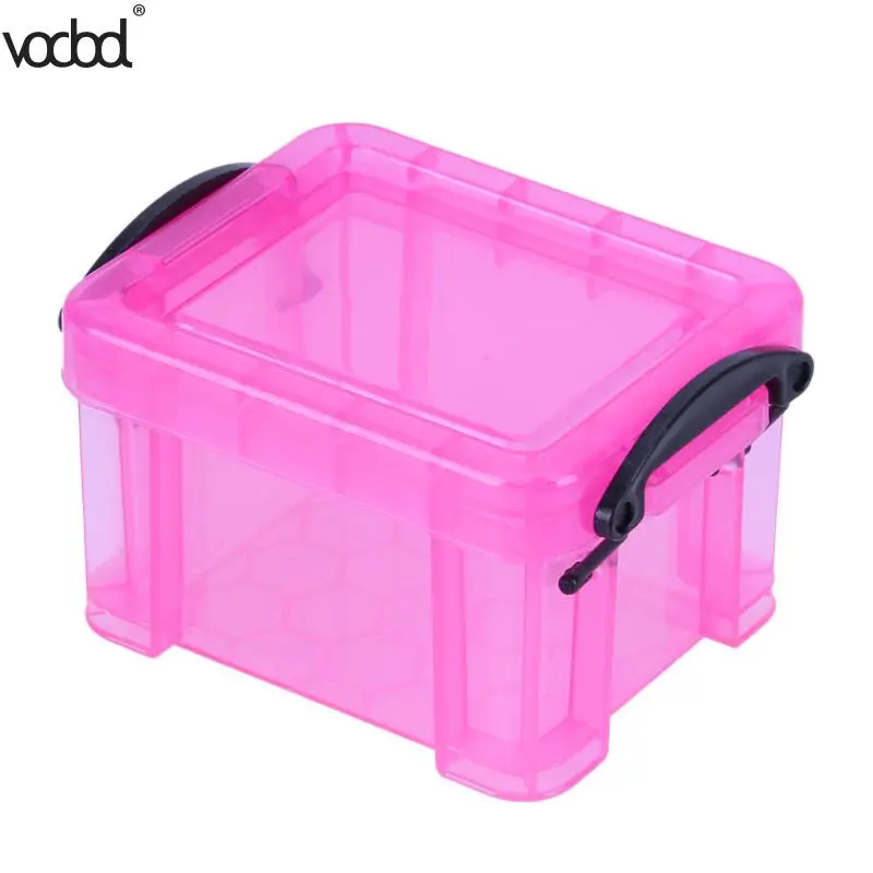 

VODOOL Home Furnishing Trumpet Mini Lock Box Super Cute Storage Boxes Organizer Double Buckles Box Household Storage Supplies
