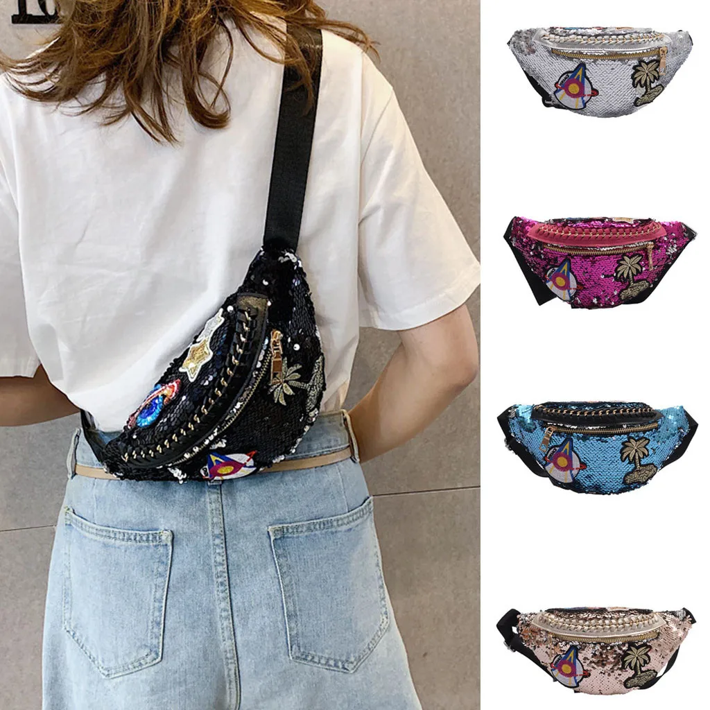 

Fashion Design Quilted Belt Bag Female New Fanny Pack PU Leather Chest Bag Famous Brand Waist Bag For Women #3
