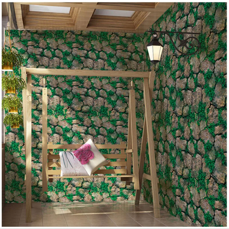 Antique Stone Self adhesive 3D Wallpaper Waterproof Stone Wallpapers