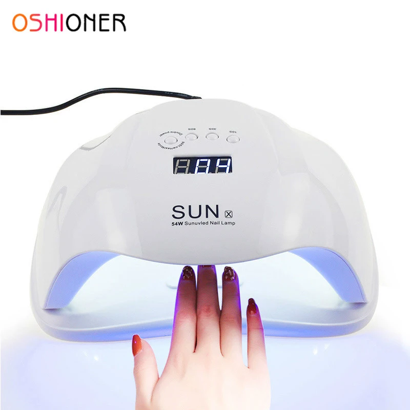 

54W SUN X UV Lamp LED Nail Dryer 36 LEDs Sunlight Nail Gel Dryer Fingernails Toenails Curing Auto Sensing Nail Manicure Tools