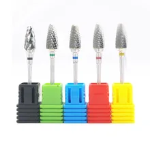 Новые фрезерные твердосплавные фрезы для ногтей электрические пилочки для ногтей сверло твердосплавное сверло 3/32 ''602001 высокое качество