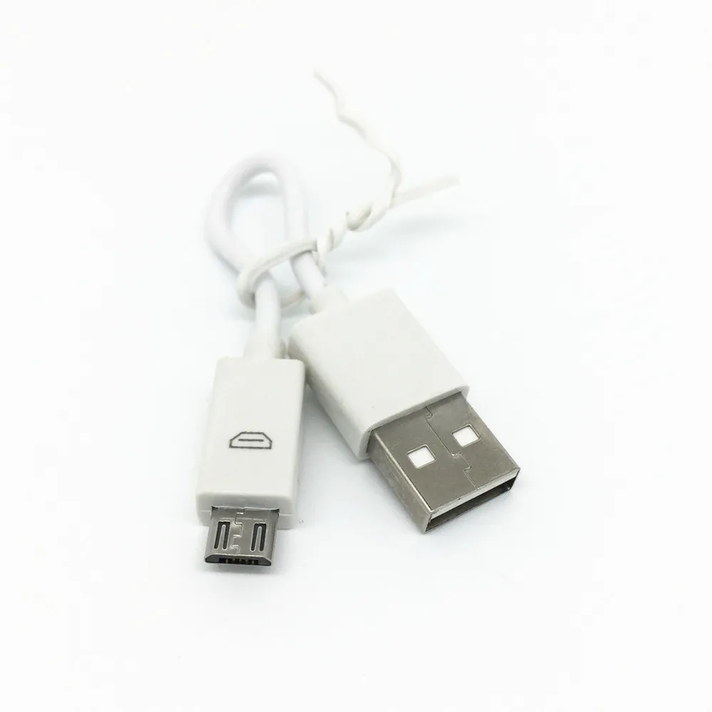 Бесплатная доставка белый 12 см 1A короткий Micro USB кабель для зарядки и