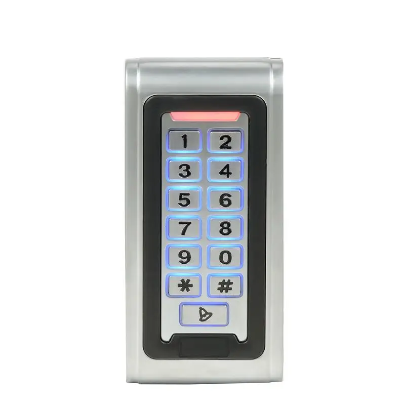 IP68 Proximity rfid 125khz 13.56mhz ID/IC keypad Metal Door Access
