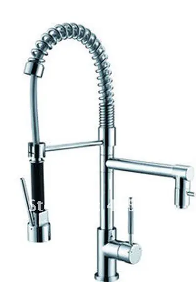 

Kitchen Faucet Switch Function Spring Kitchen Vessle Mixer Tap Dual Sprayer Pull Out Tap Top quality Kitchen Accessories