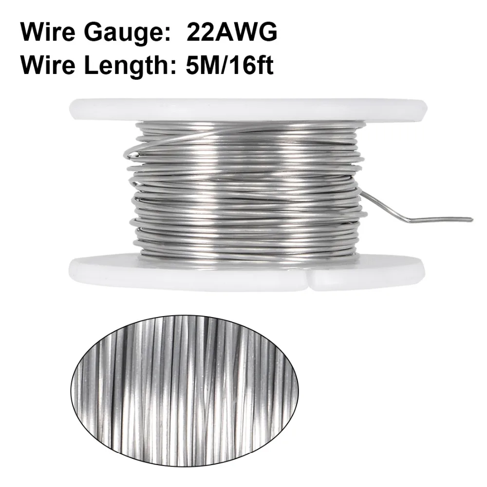 UXCELL 1 шт. нагревательный провод нихромовый резистор 27AWG 26AWG 24AWG 22AWG 21AWG сверхтонкий