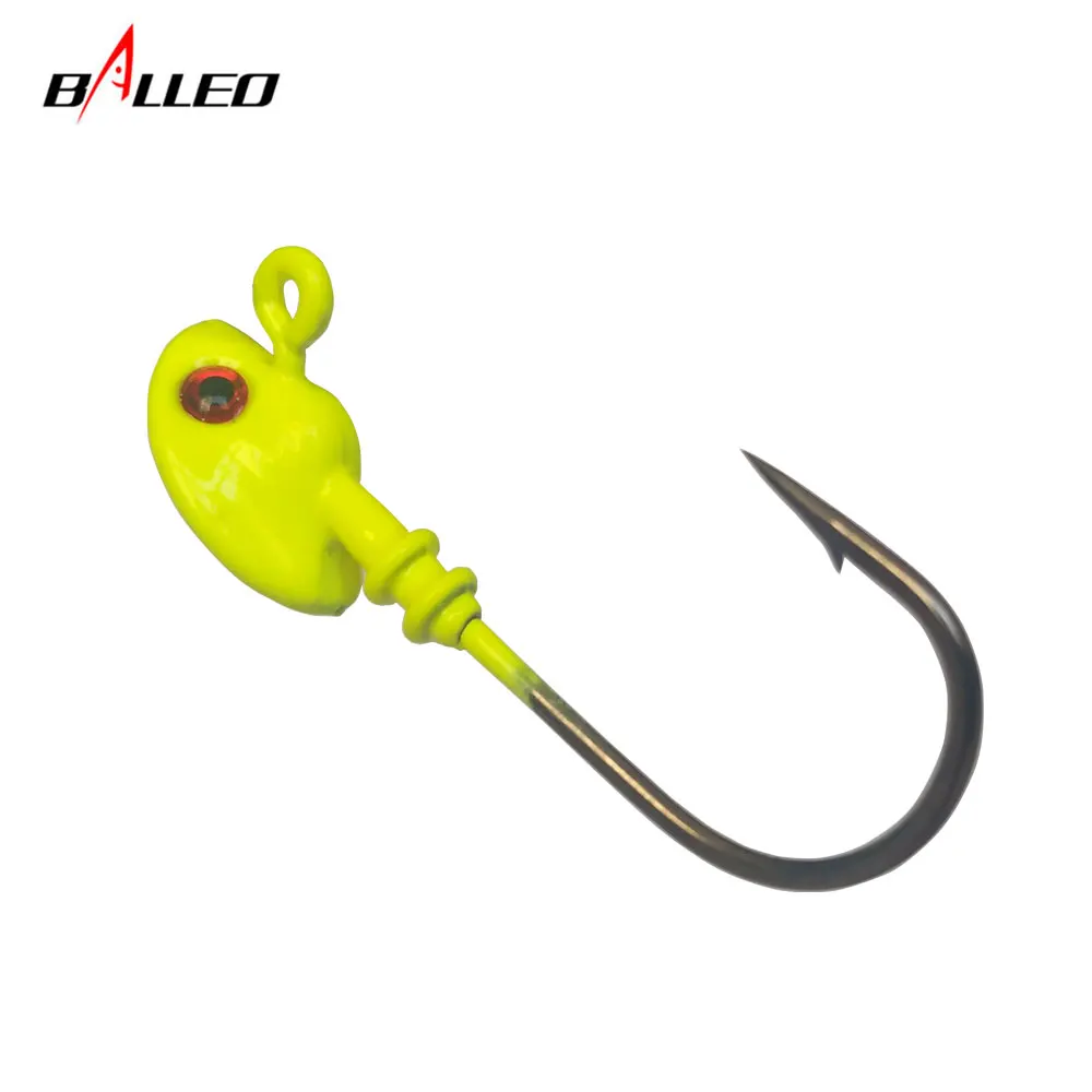 Balleo 6 шт./лот 7 г/10g14g18g21g28g свинцовая головка крючок Приманка рыболовный крючок голова рыболовные снасти Рыба Крючки и рыболовные принадлежности