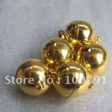 100 шт 14 мм позолоченное ювелирное ожерелье на магнитной застежке браслет крючки