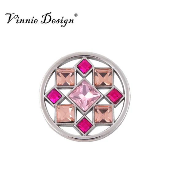 Vinnie дизайнерские ювелирные изделия Bella Pacific Кристалл монета для 35 мм Рамка кулон