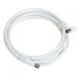 IMC горячий белый 6,6 фута 9,5 мм 90 градусов штекер F Тип Мужской коаксиальный ТВ спутниковая антенна кабель